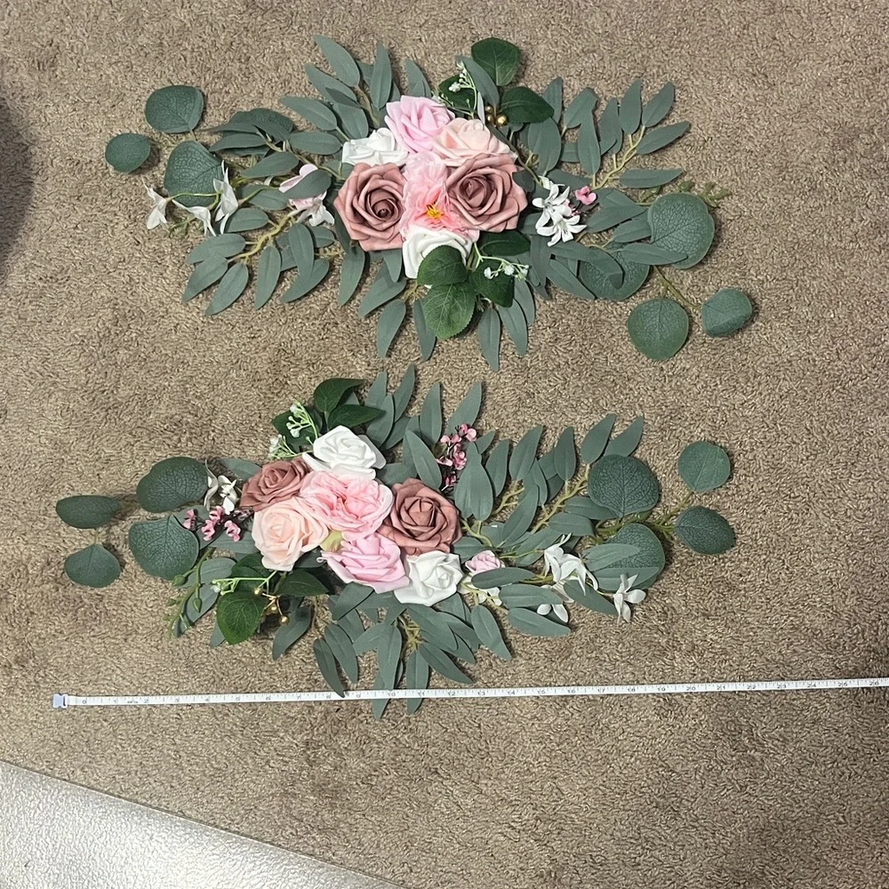Floral Arrangement with Pink and White Roses